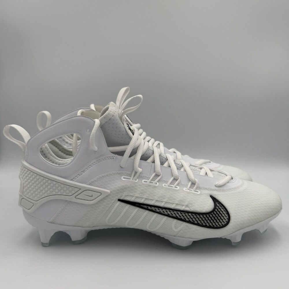 Nike Huarache 9 Elite Mid LAX Lacrosse Cleats FD0088-101 Men's Size 12